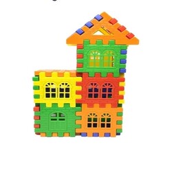 بازی فکری ساختنی بلوک های خانه سازی 48 قطعه(building blocks)