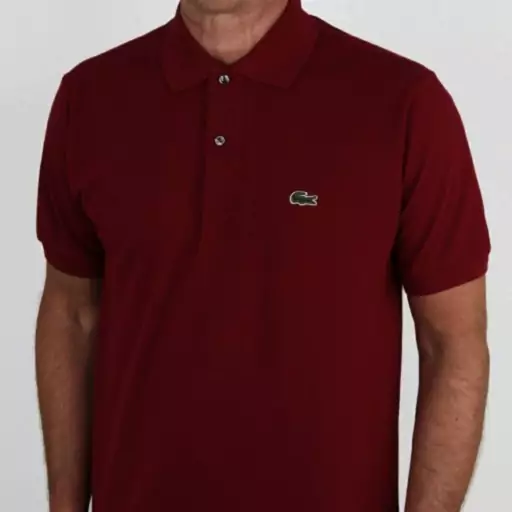 تیشرت پنبه جودون برند لاگوست lacoste-- کیفیت عالی -- رنگ زرشکی--سایز (xL)