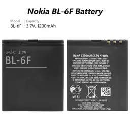 باتری نوکیا مدل BL-6F ظرفیت 1200 میلی آمپر ساعت  Nokia BL 6F 1200mAh Battery