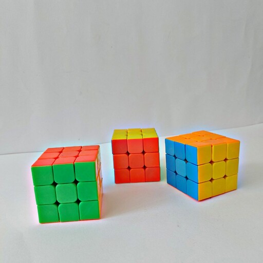 مکعب روبیک شش وجهی  سه در سه خودرنگ مجیک 