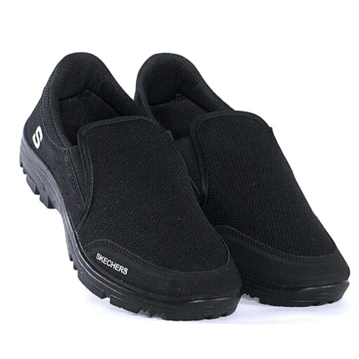 کفش پیاده روی مردانه اسکیچر مدل چکاوک رنگ مشکی مناسب پیاده روی روزمره قیمت اقتصادی سایز40تا45