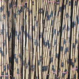 دکوری چوب بامبو طلایی مشکی قطر 3 ( بسته 5تایی) 5ستاره نی بامبو