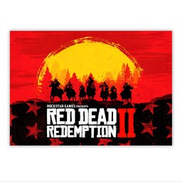 تابلو شاسی مدل Red Dead Redemption 2 سایز 20 در 28 کد 45