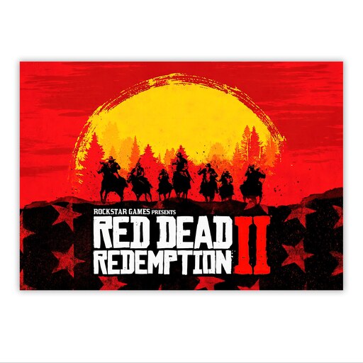 تابلو شاسی مدل Red Dead Redemption 2 سایز 14 در 20 کد 45