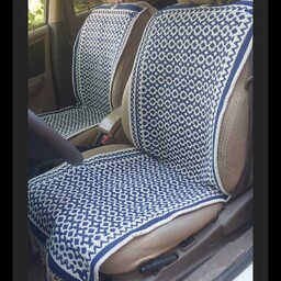 روکش زیلو  قالیچه ای و محافظ پنبه ای صندلی خودرو گل نرگس 