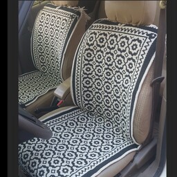 روکش زیلویی قالیچه ای و محافظ پنبه ای صندلی خودرو طرح گل رُز 