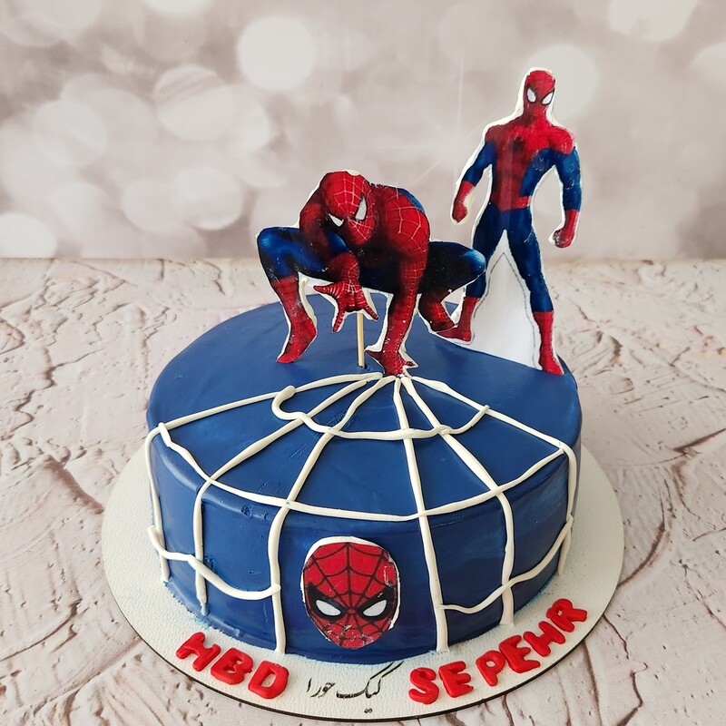 کیک تولد کودک کیک مرد عنکبوتی کیک اسپایدرمن ارسال پس کرایه