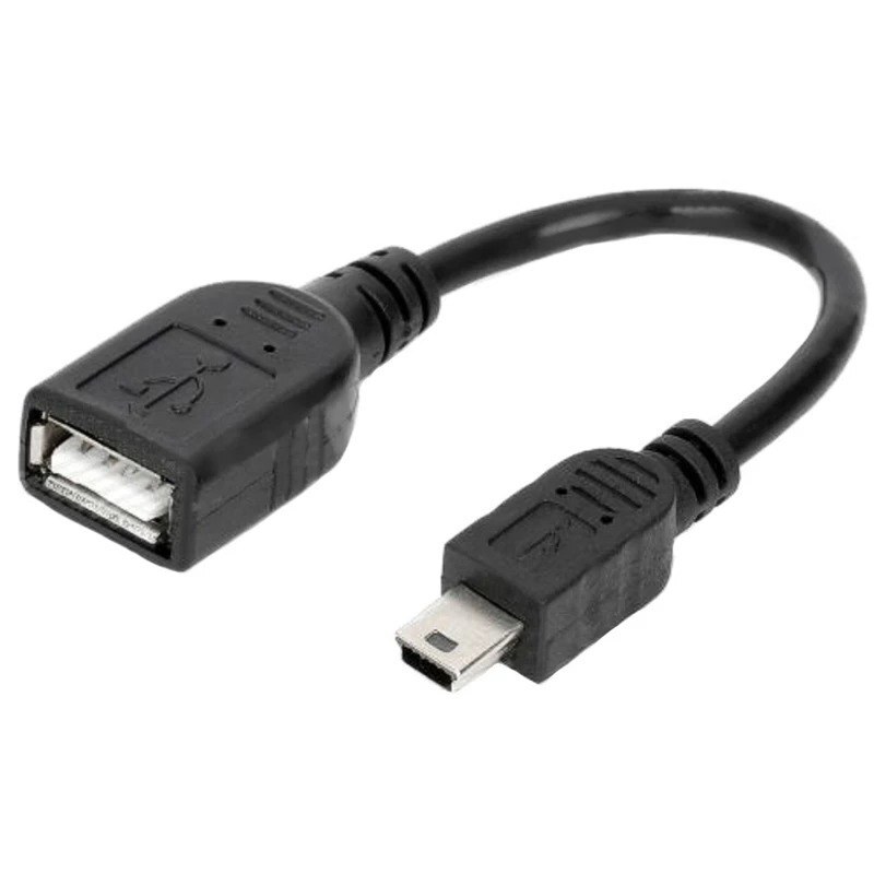 کابل OTG تبدیل Mini USB به USB( تبدیل USB پخش خودروچینی)