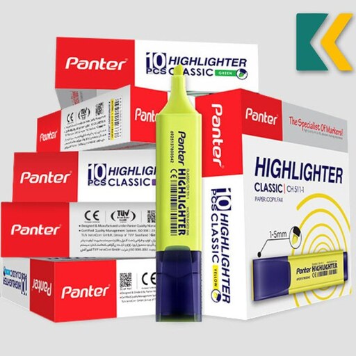 ماژیک هایلایت کلاسیک Panter در پک 10 عددی