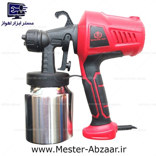 پیستوله رنگ 1000 وات برقی رویال مکس ایران پمپ سرخود ارسال رایگان مدل ROYALMAX ED-PDS1820