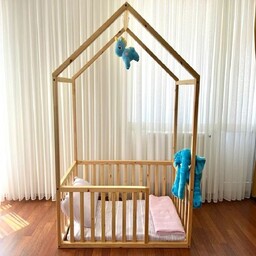 تخت کودک چوبی سفارشی 
