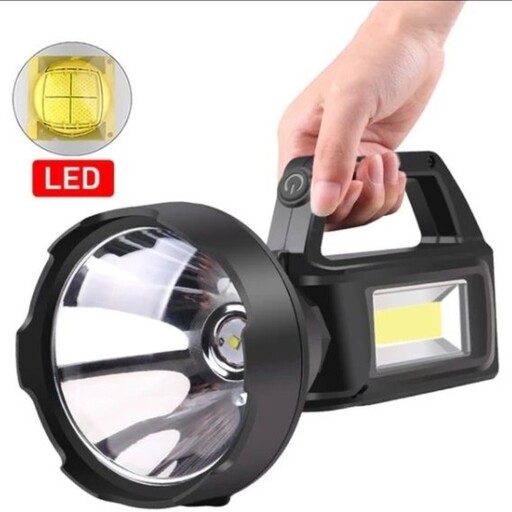 چراغ دستی شارژی LED دو کاره همراه با پاور بانک پرژکتور چراغ قوه مدل YD-898موجود در فروشگاه قشمی شاپInstagram Qeshmishop