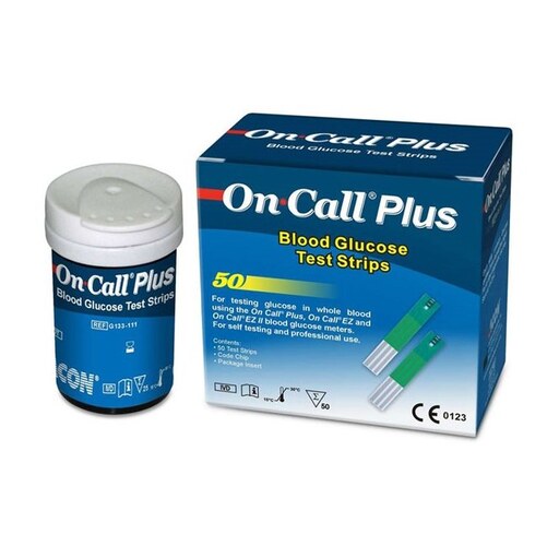 نوار تست قند خون آنکال پلاس  بسته 50 عددی On Call plus