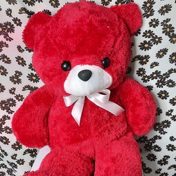 عروسک خرس قرمز 70 سانتی جنس وندا خارجی 