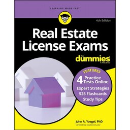 کتاب زبان اصلی Real Estate License Exams For Dummies with Online Practice Tests