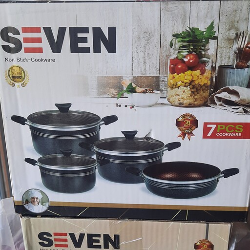 سرویس قابلمه 7 پارچه سون Seven طرح چدن