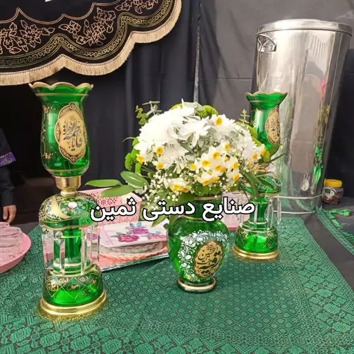 چراغ شمعدان لاله مذهبی کنارمنبری(پس کرایه)