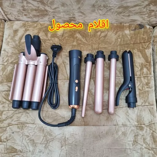 اتو فر کننده مو حرفه ای 5 در 1 مدل tp-208-53