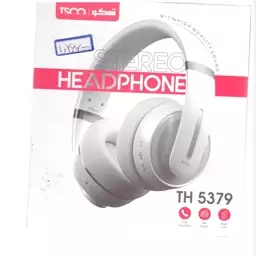 هدست بلوتوثی تسکو مدل TH 5379 دو گوشی، با رابط جک صدا و درگاه ارتباطی USB Type-C، باتری لیتیوم پلیمری