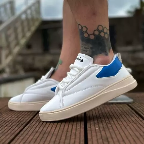 کتونی vans BERESHKA سفید آبی مردانه 