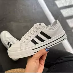 کتونی آدیداس مشکی سفید زرشکی زنانه دخترانه کفش ونس اسپرت اسپورت ادیداس ADIDAS سامبا شیک طبی راحتی چرم لژدار رانینگ چهار