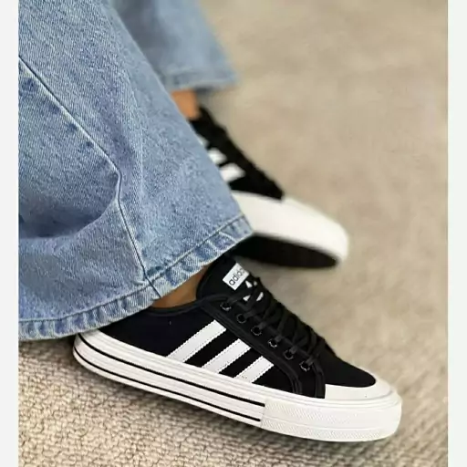 کتونی آدیداس مشکی سفید زرشکی زنانه دخترانه کفش ونس اسپرت اسپورت ادیداس ADIDAS سامبا شیک چرم سبک لژدار رانینگ راحتی چهار