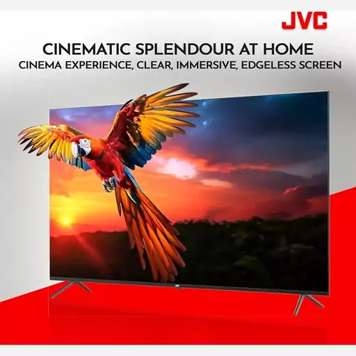 تلویزیون 65 JVC جی وی سی اینچ مدل N100 مجهز به HDR کمترین قیمت روز بازار ایران سراسر کشور پس کرایه و به عهده مشتری عزیز 