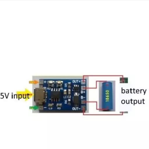 شارژر Micro USB باتری های لیتیومی به همراه محافظ