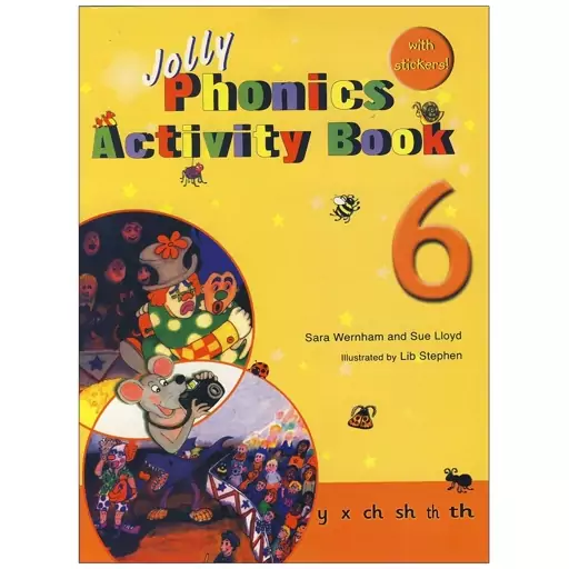  مجموعه دوتایی کتاب زبان کودکان جولی فونیکس اکتیویتی بوک و ورک بوک 6 Jolly Phonics Activity Book 6 + workbook