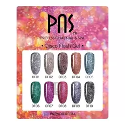 لاک ژل دیسکو ناخن 15 میل پی ان اس PNS کد DF