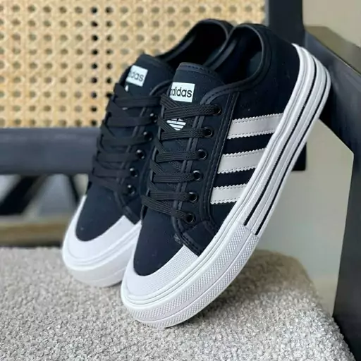 کتونی آدیداس مشکی سفید زرشکی زنانه دخترانه کفش ونس اسپرت اسپورت ادیداس ADIDAS سامبا شیک طبی سبک لژدار رانینگ راحت چهلهفت