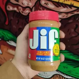 کره بادام زمینی 450 گرمی jif اصل creamy