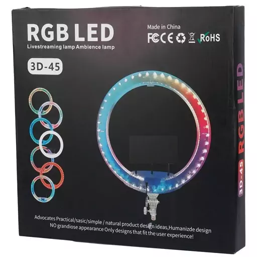 رینگ لایت RGB LED 3D-45 17