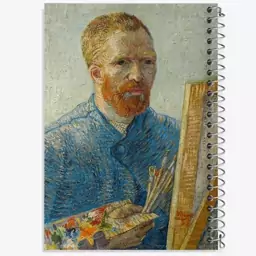 دفتر مشق 50 برگ خندالو طرح سلف پرتره ونسان ونگوگ (Van Gogh) کد 36809