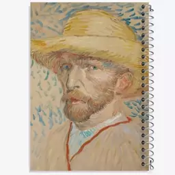 دفتر مشق 50 برگ خندالو طرح سلف پرتره ونسان ونگوگ (Van Gogh) کد 36811