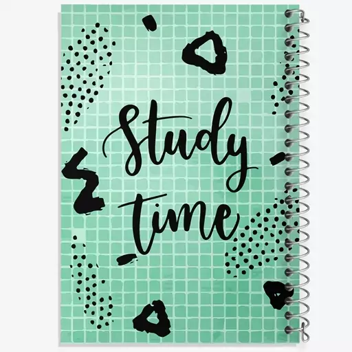 دفتر مشق 50 برگ خندالو طرح Study Time کد N74