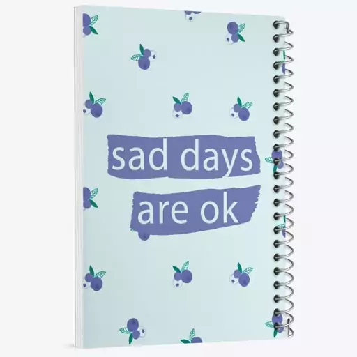 دفتر مشق 50 برگ خندالو طرح Sad Days Are Ok کد N169