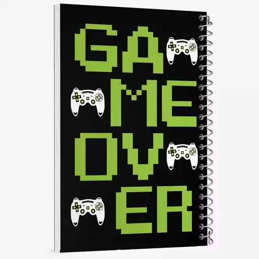 دفتر مشق 50 برگ خندالو طرح Game Over کد N922