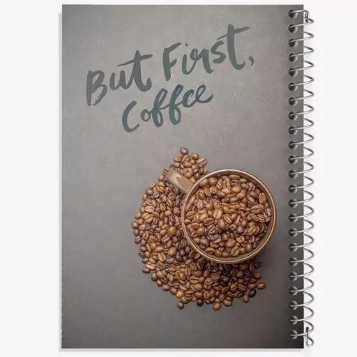 دفتر مشق 50 برگ خندالو طرح قهوه Coffee کد F64