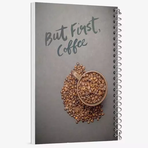 دفتر مشق 50 برگ خندالو طرح قهوه Coffee کد F64