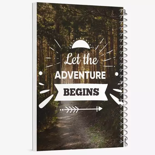 دفتر مشق 50 برگ خندالو طرح Let The Adventure Begins کد F1514