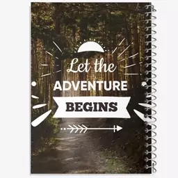 دفتر مشق 50 برگ خندالو طرح Let The Adventure Begins کد F1514