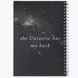 دفتر مشق 50 برگ خندالو طرح The Universe Has My Back کد F1257