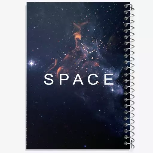 دفتر مشق 50 برگ خندالو طرح Space کد F1842