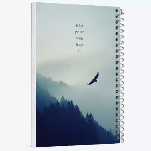 دفتر مشق 50 برگ خندالو طرح Fly Your Own Way کد F1729