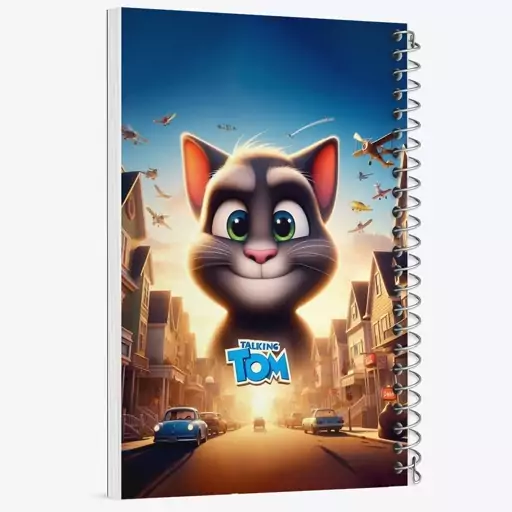 دفتر مشق 50 برگ خندالو طرح My Talking Tom کد F2222