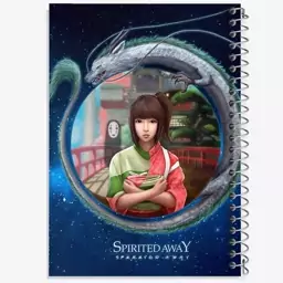 دفتر مشق 50 برگ خندالو طرح انیمه شهر اشباح (Spirited Away) کد F1594