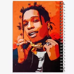 دفتر مشق 50 برگ خندالو طرح آساپ راکی (Asap Rocky) کد F1791