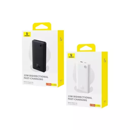 پاوربانک Baseus 15W 10000mAh مدل Airpow Lite PPAP10A - سفید (گارانتی آونگ)