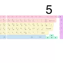 برچسب حروف فارسی و انگلیسی  کیبورد 